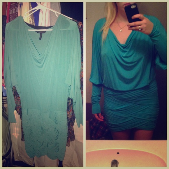 Bcbg teal dress