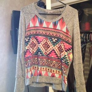 Charlotte Russe tribal print sweater