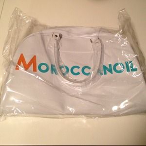 Moroccan oil faux leather bag