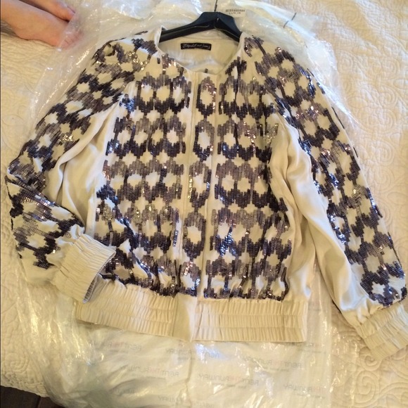 Gorgeous Elizabeth & James Sequin Track Jacket