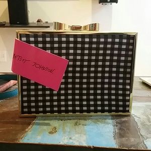 Betsey Johnson bowlock clutch