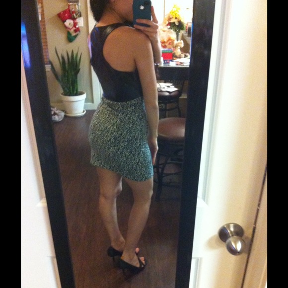 NASTY GAL Black Libertine Faux Leather Bodycon Mini Dress SMALL Cut Out NWT $98 - Picture 4 of 4