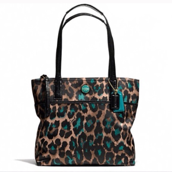 Coach ocelot tote