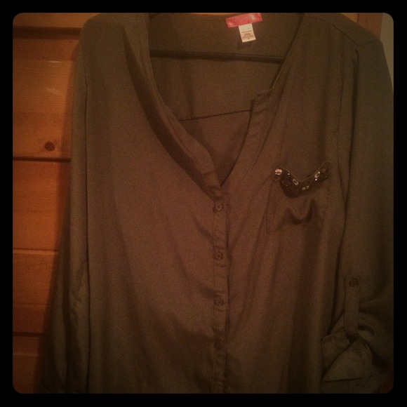 Green blouse