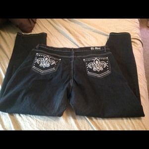 Black plus size jeans