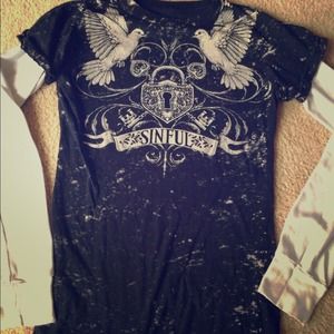 Sinful long sleeve shirt size medium