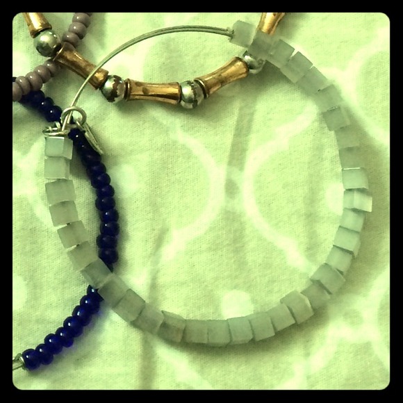 Sugar Cube white/clear silver Alex and Ani