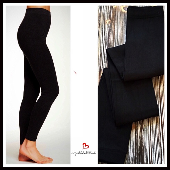 Black Fleece Lined Leggings & Tights - Picture 3 of 8
