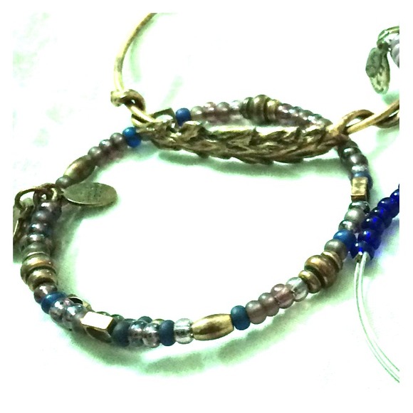 Vintage 66 purple and blue gold wrap Alex and Ani