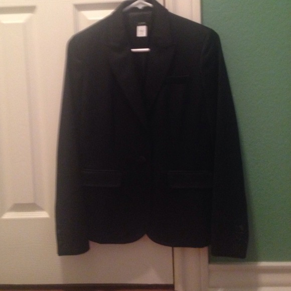 J. Crew black tuxedo blazer. STUNNING!