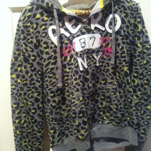 Hoodie sweatshirt leopard print