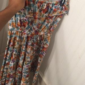 A floral print dress