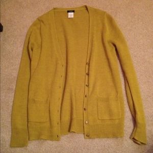 J.crew green cardigan