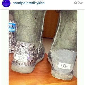 Beaded and rhinestone uggs!