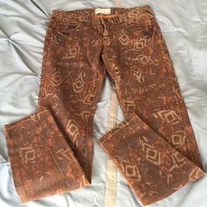 Free People Aztec Tribal Jeans...