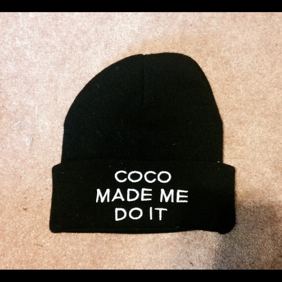 Coco made me do it beanie