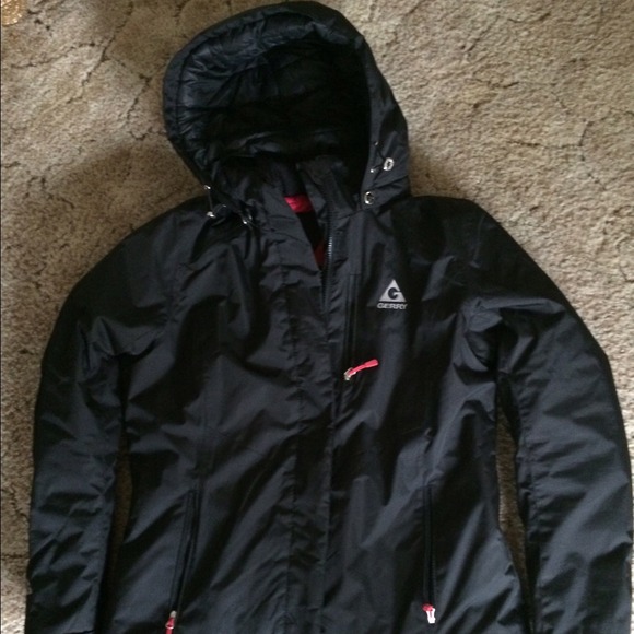 Like new black warm rain winter coat jacket - Picture 3 of 4