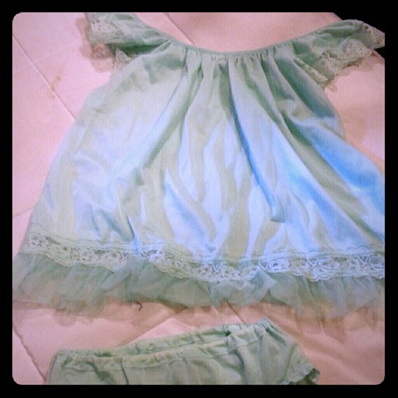 Vintage peignoir babydoll style set