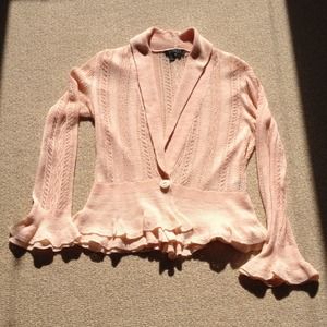 Lauren Ralph Lauren ruffled sweater cardigan