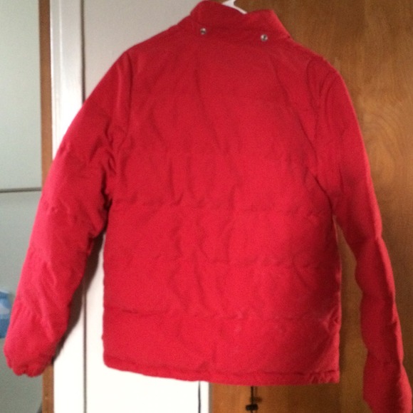 Ralph Lauren red rain puffy winter coat jacket - Picture 3 of 4