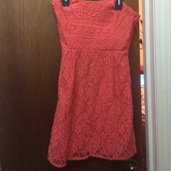 Coral Lace sundress