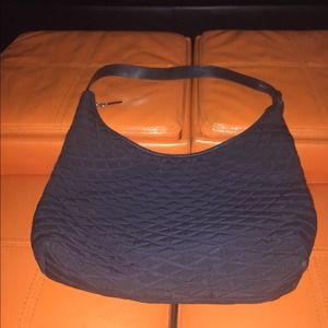 Vintage Quilted BALLY Hobo Bag (Navy Blue)