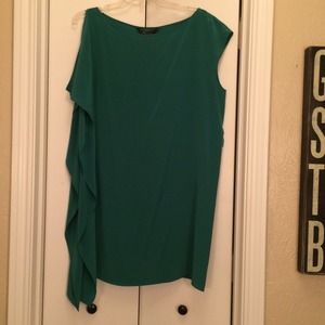 BCBG Dress. Green silk