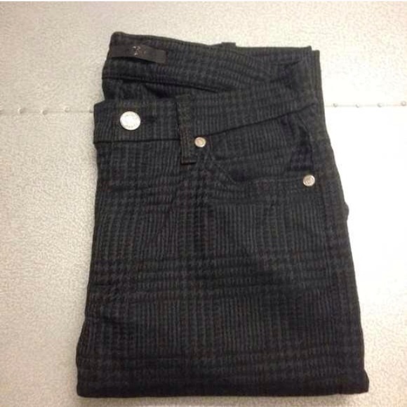 ❌SOLD❌ 7fam glen plaid highwaist skinnys - Picture 4 of 4