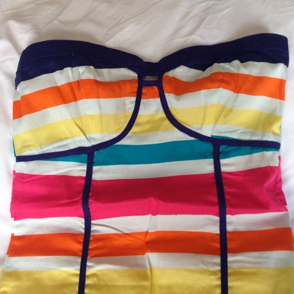 Colorful strapless bustier - Picture 2 of 4