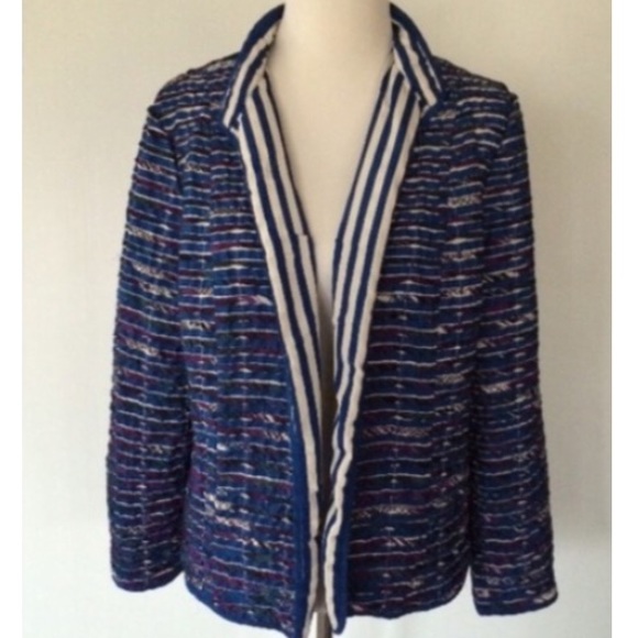 Chico's Jackets & Blazers - CHICOS BLUE LINED JACKET
