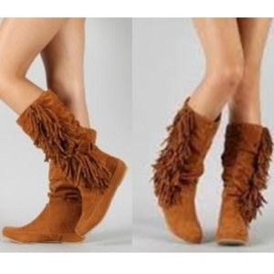 New with box fringe boots!
