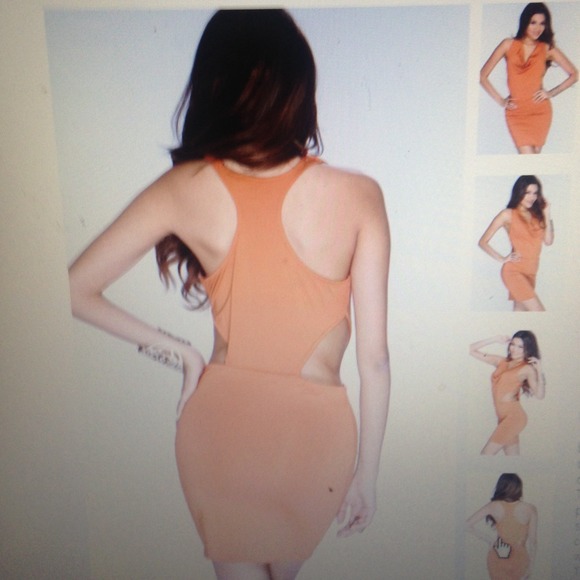 🎉HOST PICK 🎉Rust Draped Neck Dress - Picture 2 of 4