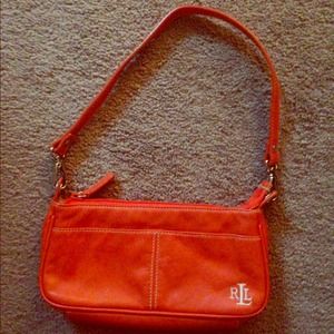 Ralph Lauren Orange Wristlet