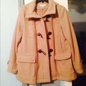 NY&C tan wool coat.