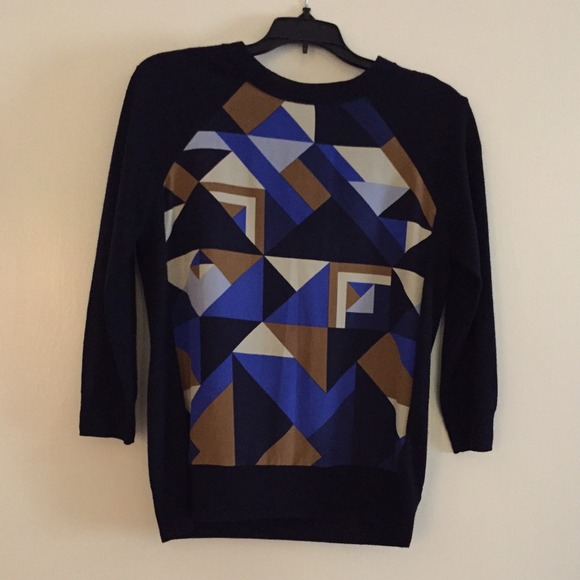 Jcrew geo-patterned sweater
