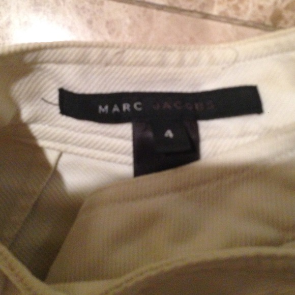 Designer creme denim jkt - Picture 2 of 4