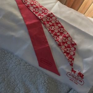 COACH  ponytail scarf. Silk