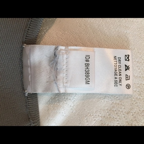 Herve Leger grey knee length bandage dress - Picture 4 of 4