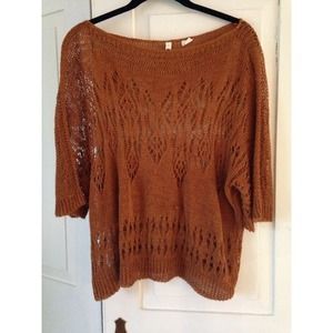 Moth by Free People Burnt Orange Sweater