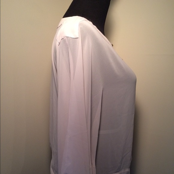 Tan Sheer-Winged Top