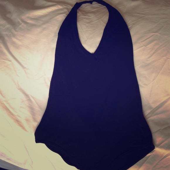 Sexy black bodysuit with deep open back NEVER WORN