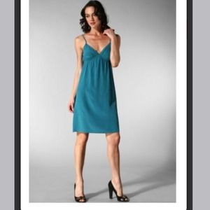 Twelfth street by Cynthia Vincent teal slip dress