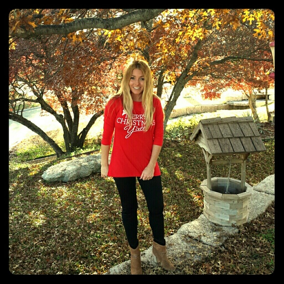 NEW Merry Christmas Yall shirt/tunic