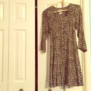 -Vintage floral grunge dress-
