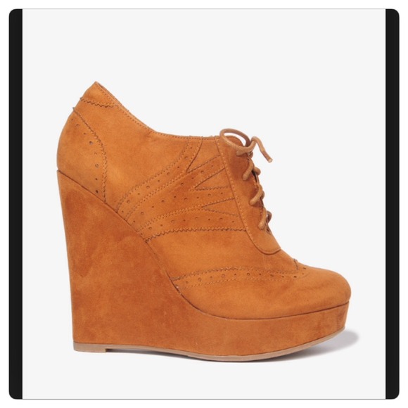 wedge heel brogues