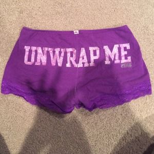 lace leg body shorts from PINK