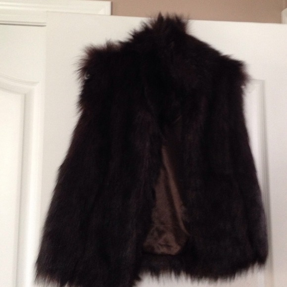 Faux fur vest