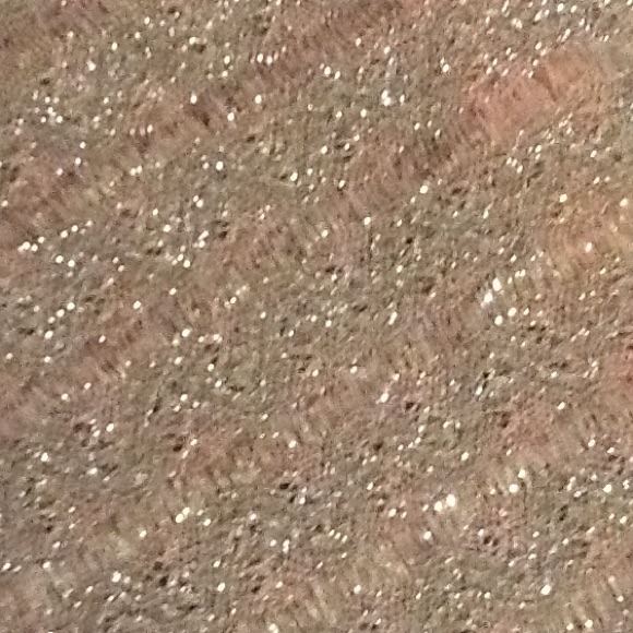 Silver and pink knit long sleeve formal - Picture 3 of 4