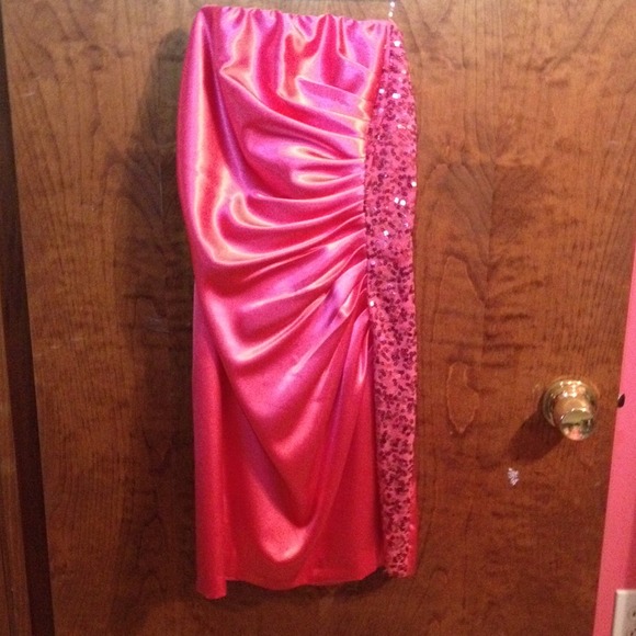 Strapless Pink Dress