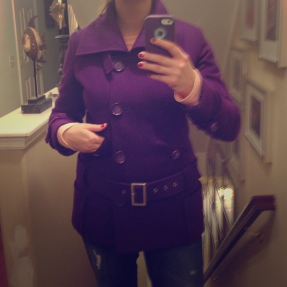 Moda International Plum Colored Coat, worn few tim